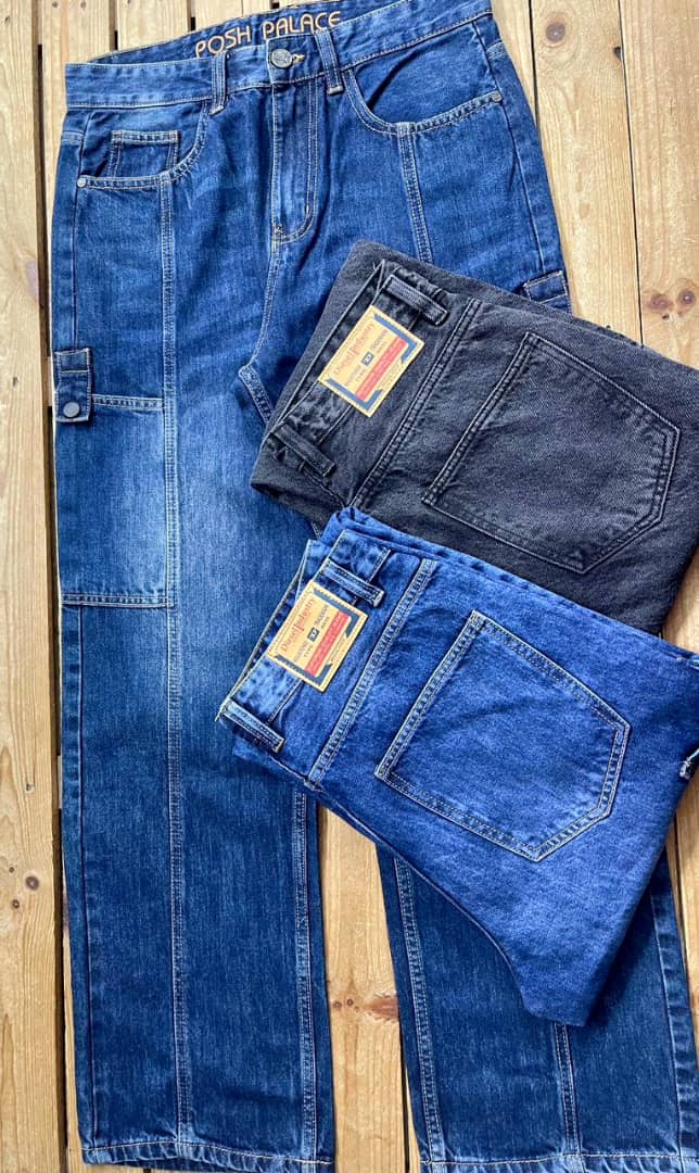 Stack of Denim Jeans Samples